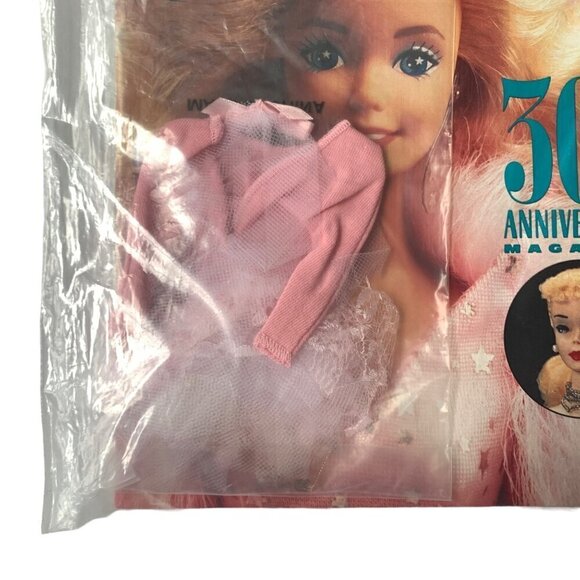 Barbie Vintage 30th Anniversary Magazine New Unopened + Dress - Picture 3 of 5
